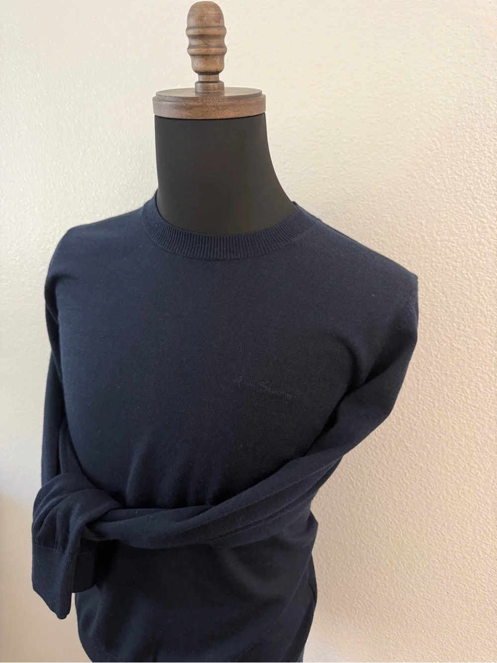 Ben Sherman Men's Navy Crewneck Sweater